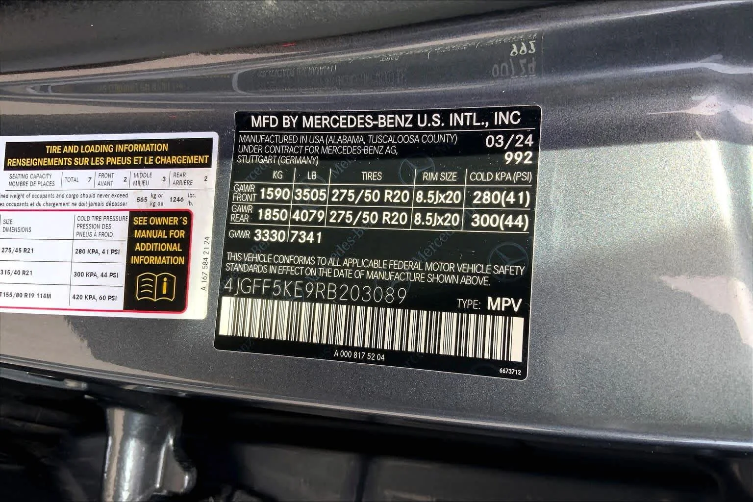 Certified Used 2024 Selenite Grey Metallic Mercedes-Benz GLS 450 image 33
