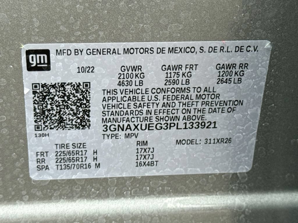 Used 2023 STERLING GRAY METALLIC Chevrolet LT image 33