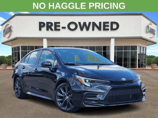 Black 2025 Toyota Corolla Sedan Front-Wheel Drive Continuously Variable Transmission