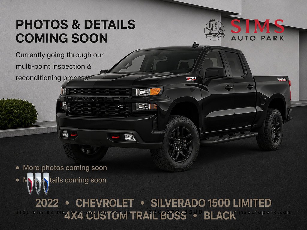 Used 2022 Black Chevrolet Custom Trail Boss image 1