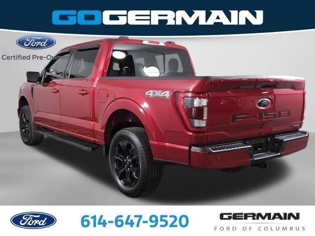 Certified Used 2022 Rapid Red Metallic Tinted Clearcoat Ford Lariat image 9