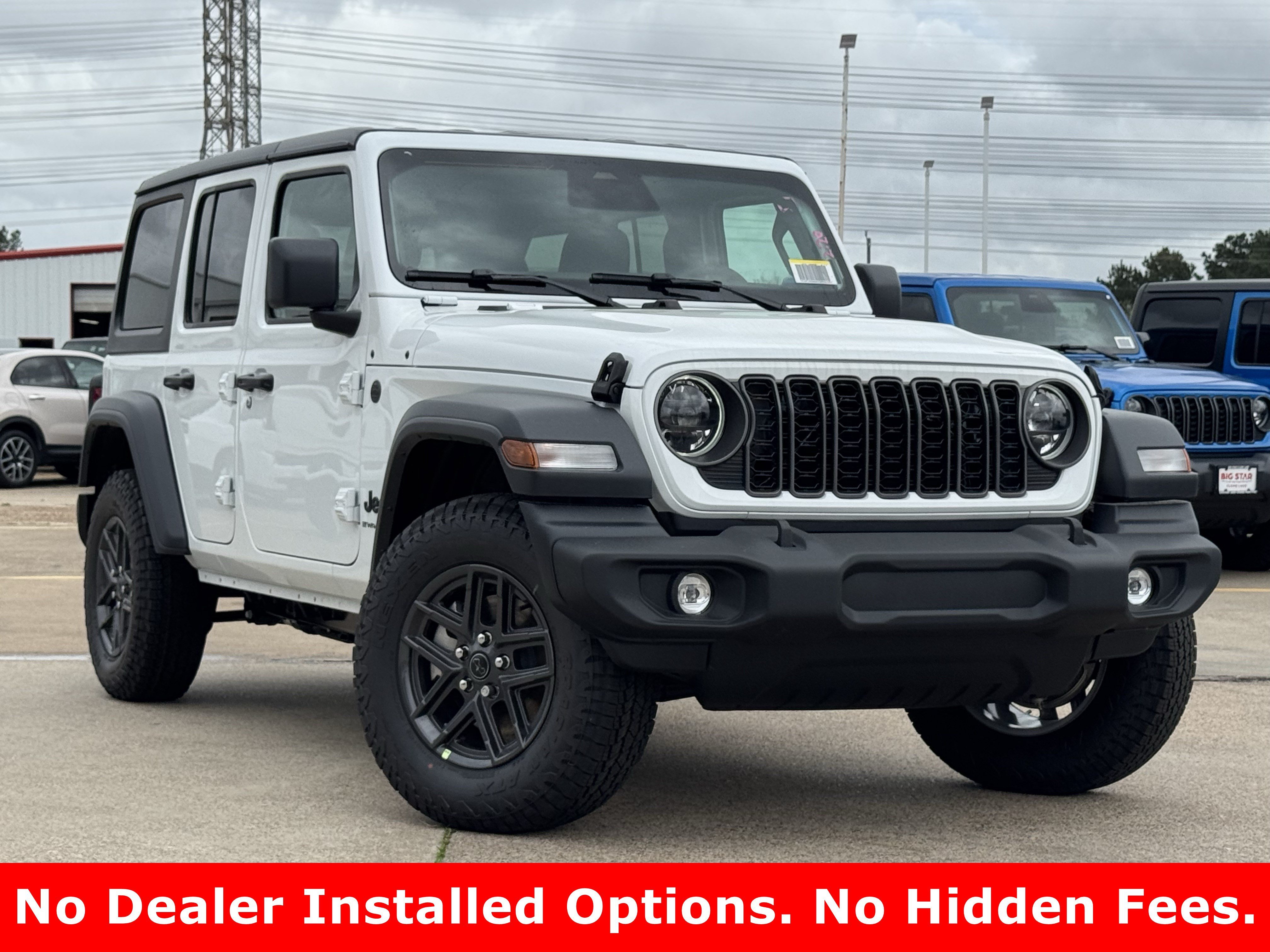 New 2026 Bright White Clear-Coat Exterior Paint Jeep Sport S image 2