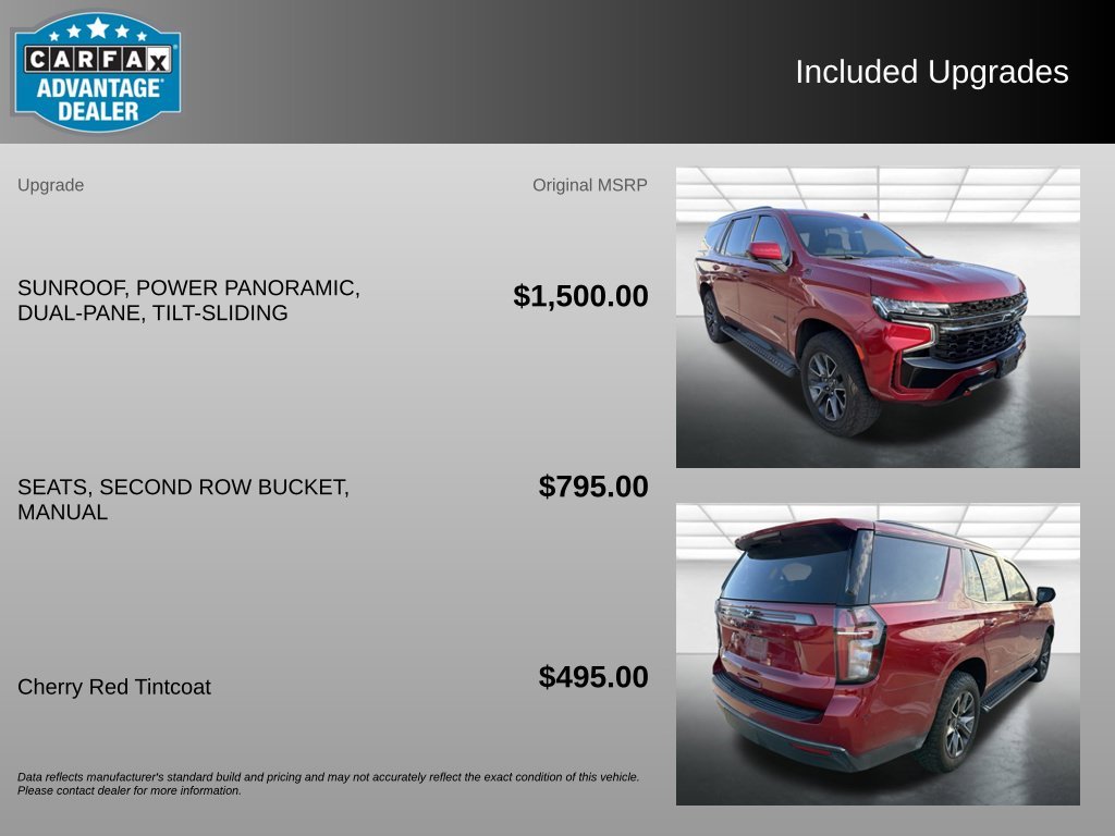 Used 2021 CHERRY RED TINTCOAT Chevrolet Z71 image 3