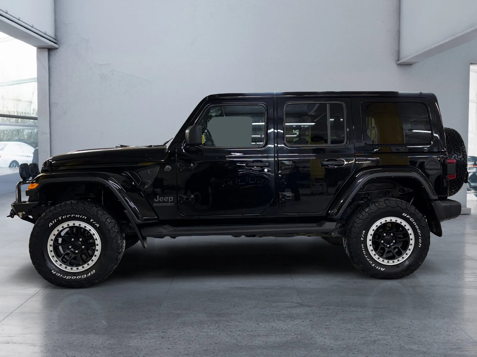 Used 2021 Black Jeep Unlimited Sahara 80th Anniversary image 2