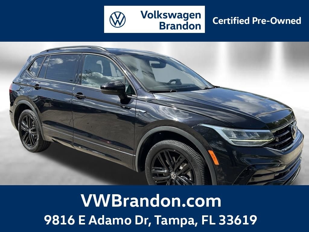 Certified Used 2022 Black Volkswagen 2.0T SE R-Line Black image 1