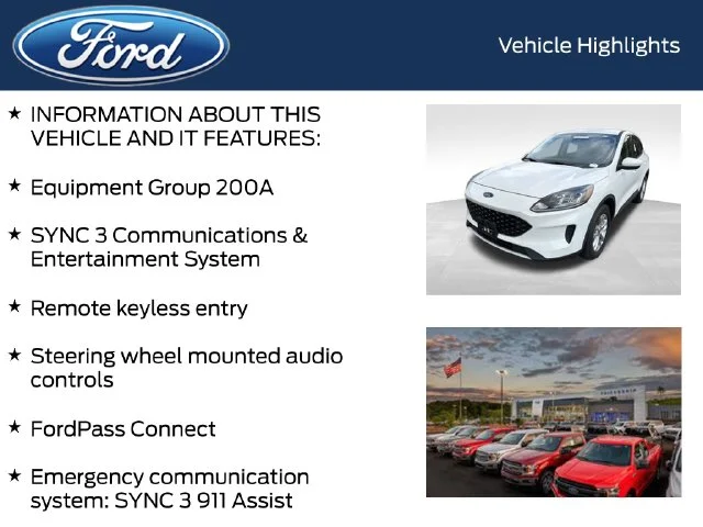Used 2020 White Ford SE image 5