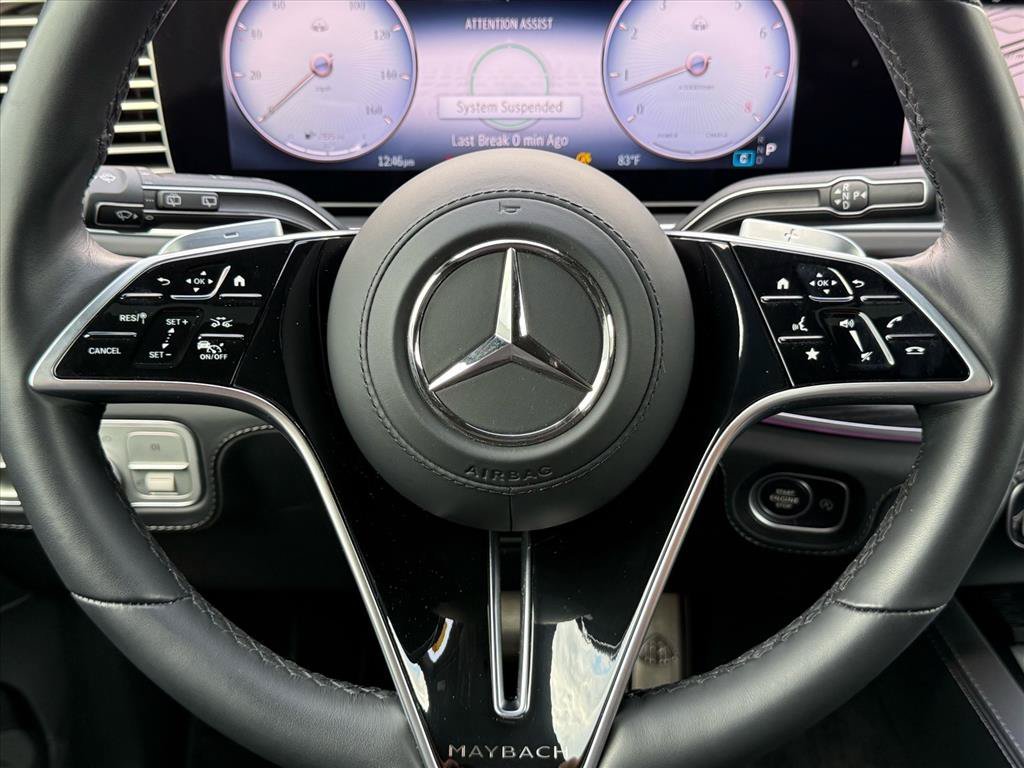 Certified Used 2025 Cirrus Silver (Upper) / Obsidian Black Metallic (Lower) Mercedes-Benz Maybach GLS 600 image 20