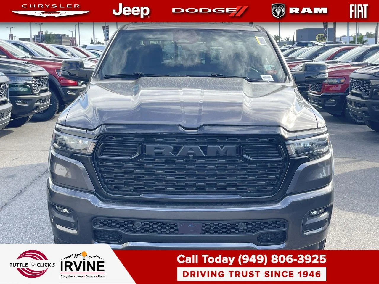 New 2027 Granite Crystal Metallic Clear-Coat Exterior Paint RAM Big Horn image 8