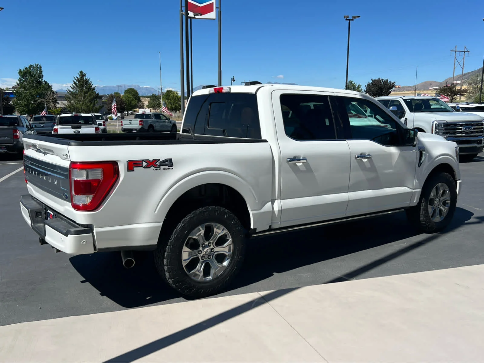 Used 2021 Star White Metallic Tri-Coat Ford Platinum image 7