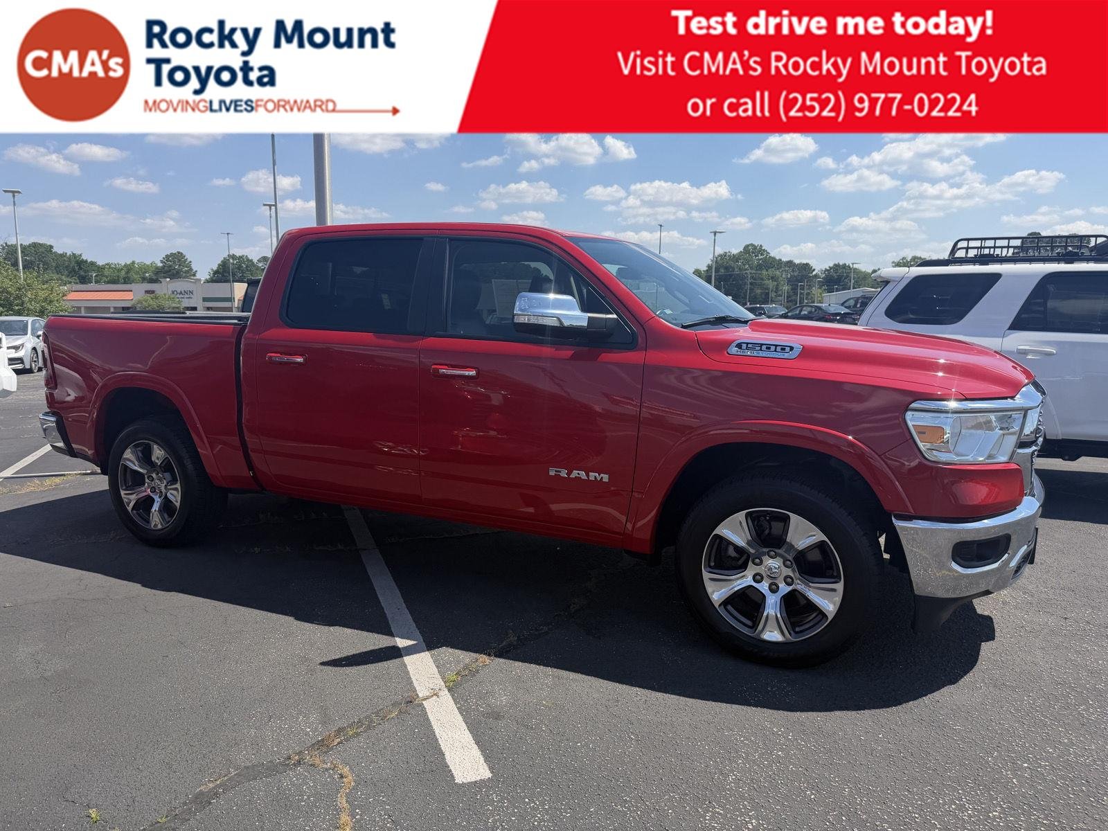 Used 2022 Flame Red Clearcoat Ram Laramie image 8