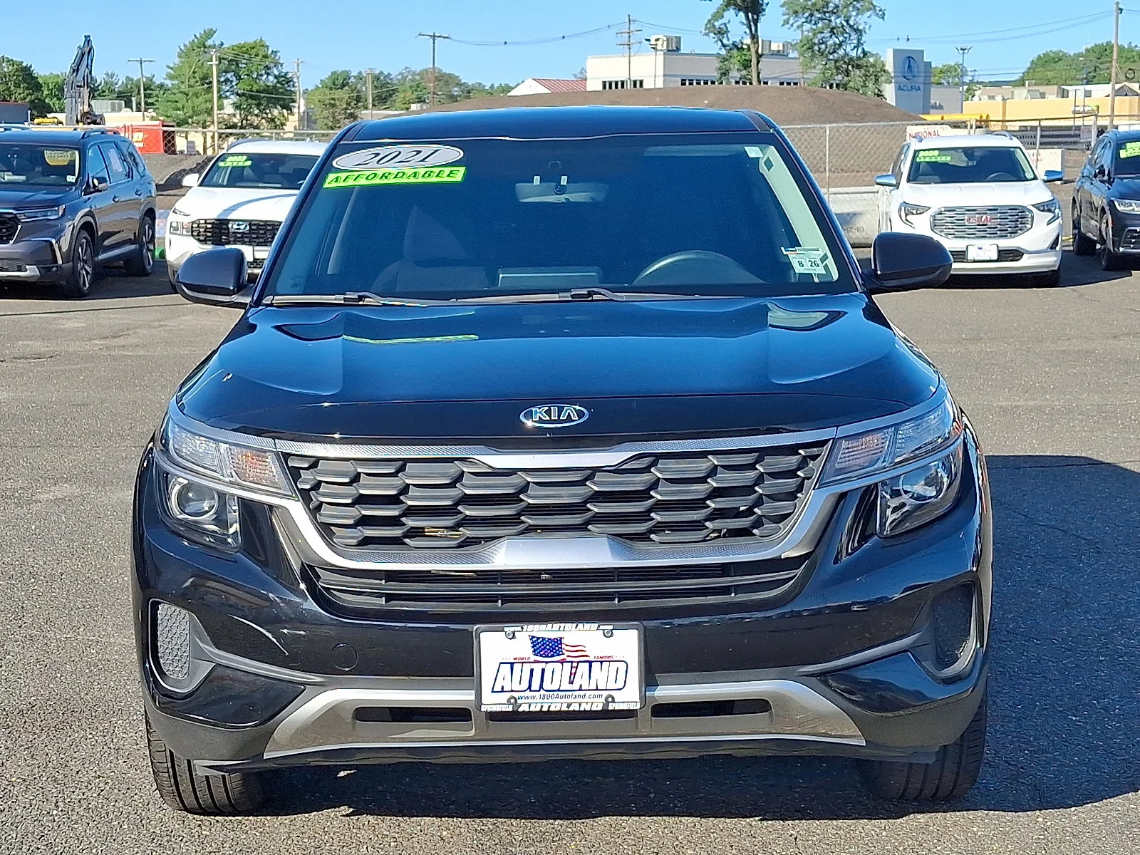 Used 2021 Cherry Black Kia LX image 2