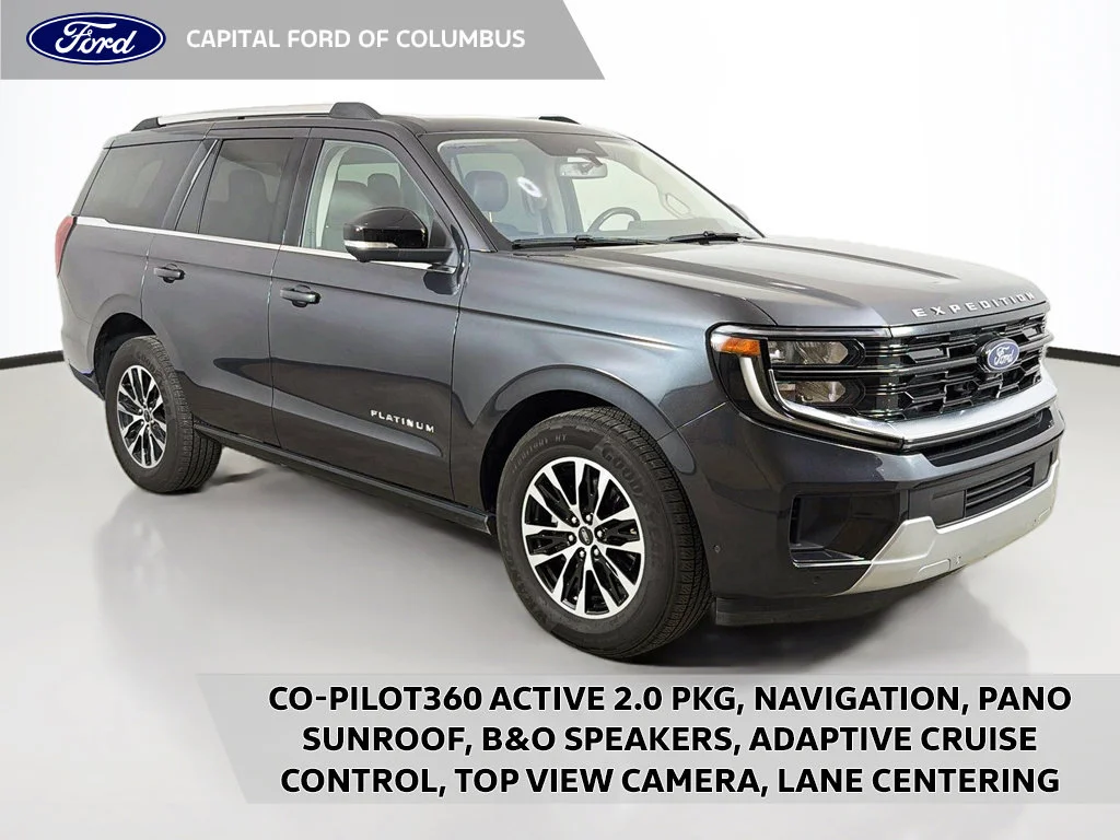 Used 2025 Gray Metallic Ford Platinum image 1