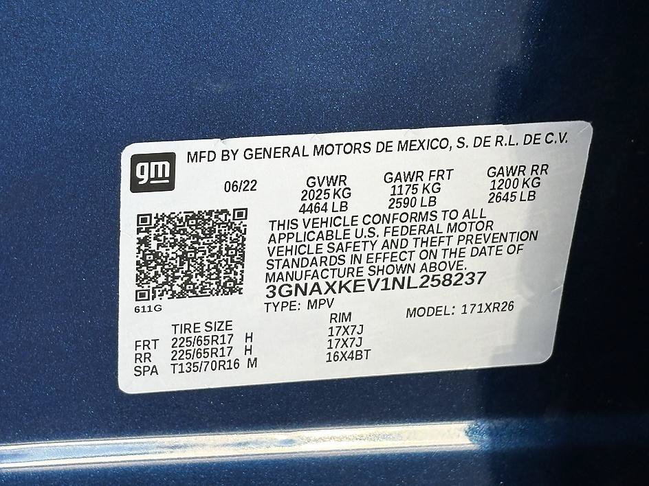 Used 2022 Blue Glow Metallic Chevrolet LT image 26