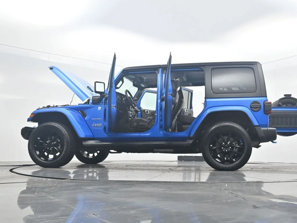 Used 2022 Blue Jeep Unlimited Sahara 4xe image 43