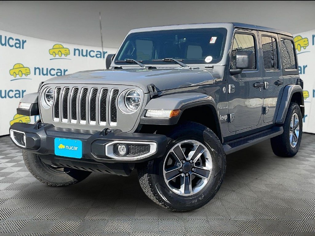 Used 2021 Gray Jeep Unlimited Sahara image 3