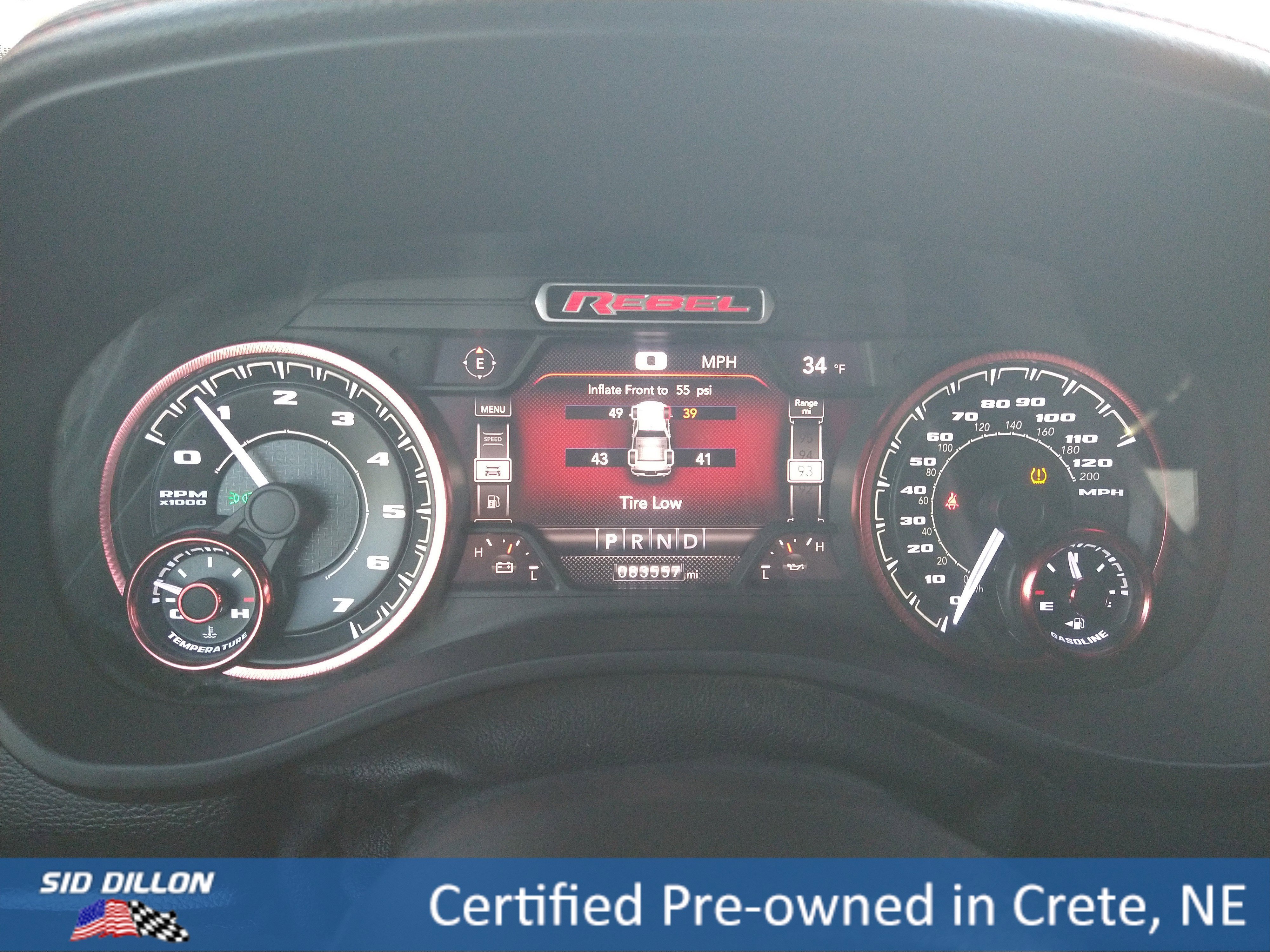 Used 2022 Diamond Black Crystal Pearlcoat Ram Rebel image 17