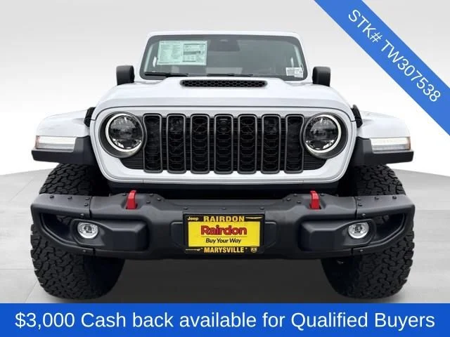 New 2026 Bright White Clear-Coat Exterior Paint Jeep Rubicon X image 2