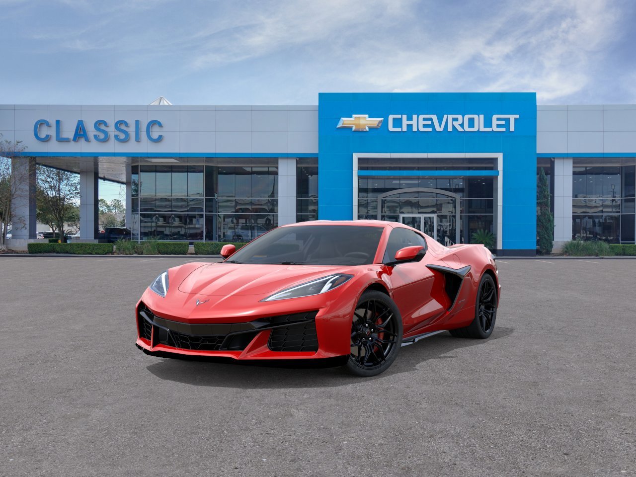 2026 Chevrolet Corvette Z06 1LZ Red at Classic Elite Chevrolet Hwy 6