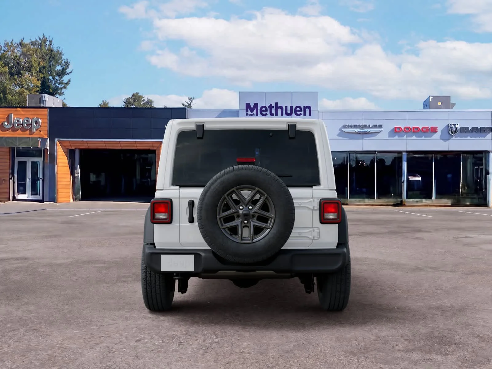 New 2026 Bright White Clear-Coat Exterior Paint Jeep Sport S image 7