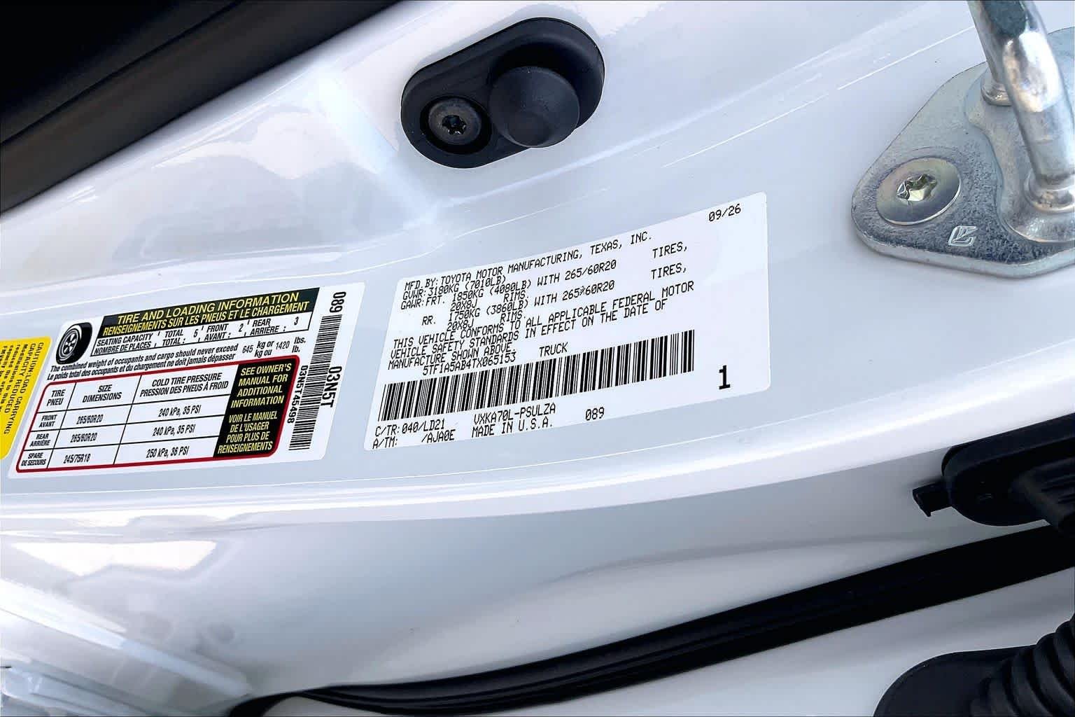 New 2026 Ice Cap Toyota Limited image 21