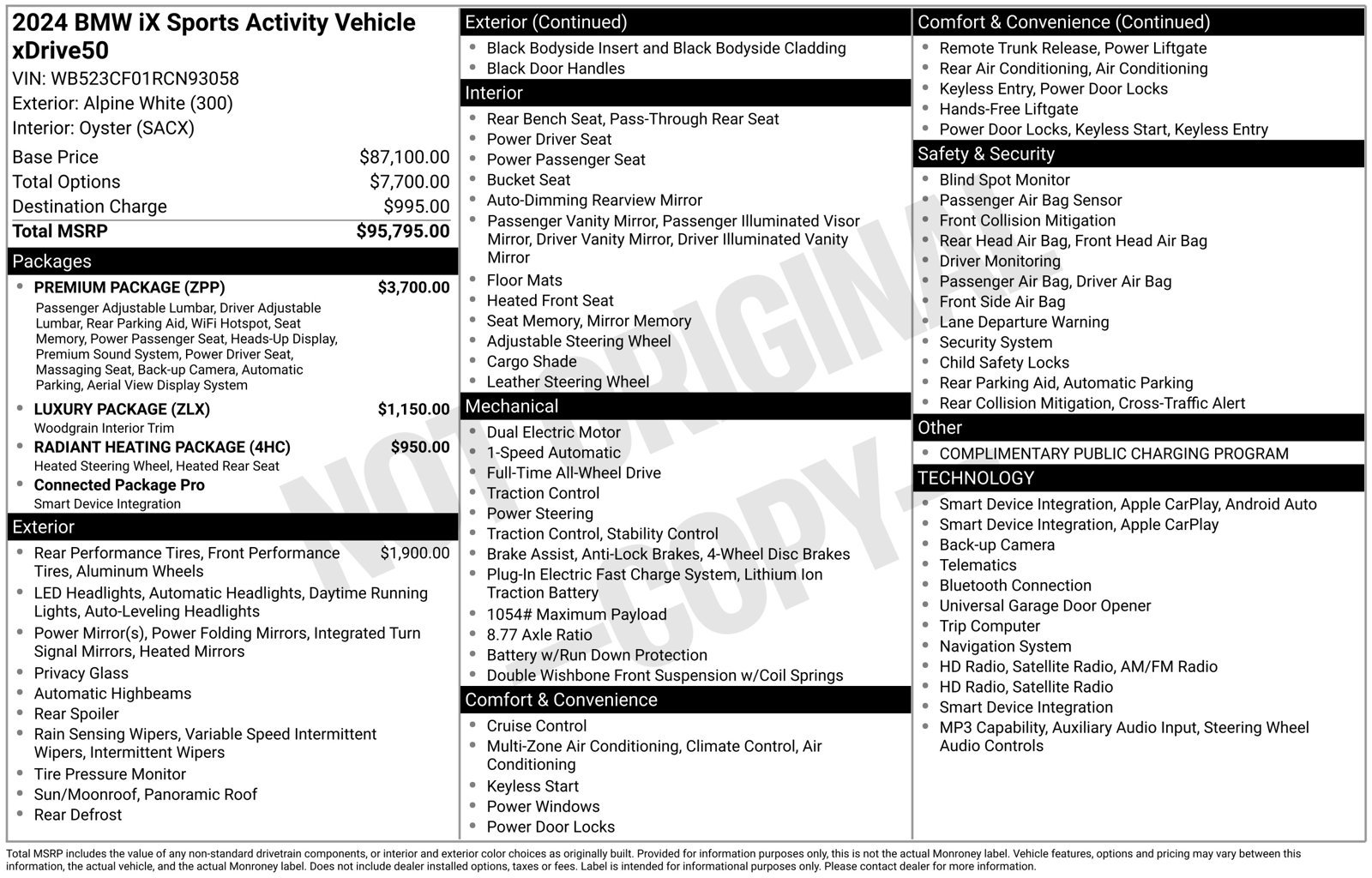 Certified Used 2024 White BMW xDrive50 image 2