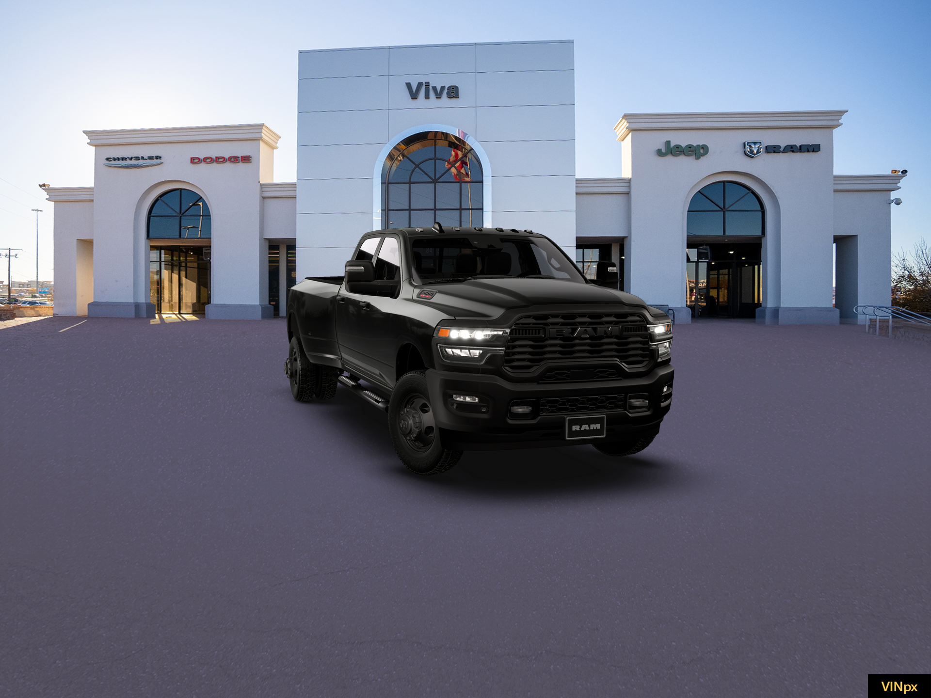 New 2026 Diamond Black Crystal Pearl-Coat Exterior Paint RAM Tradesman image 16