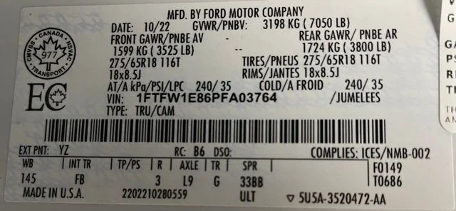 Used 2023 White Ford XLT image 60