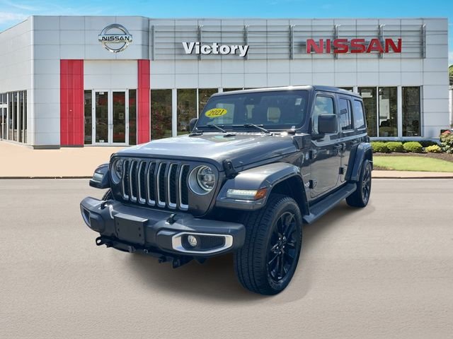 Used 2021 Gray Jeep Unlimited Sahara 4xe image 7