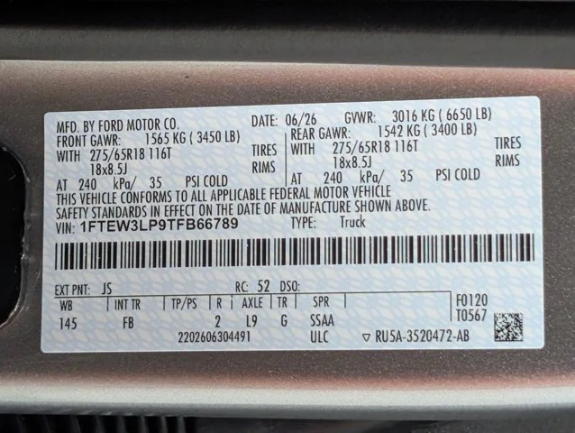 New 2026 Iconic Silver Metallic Ford XLT image 63