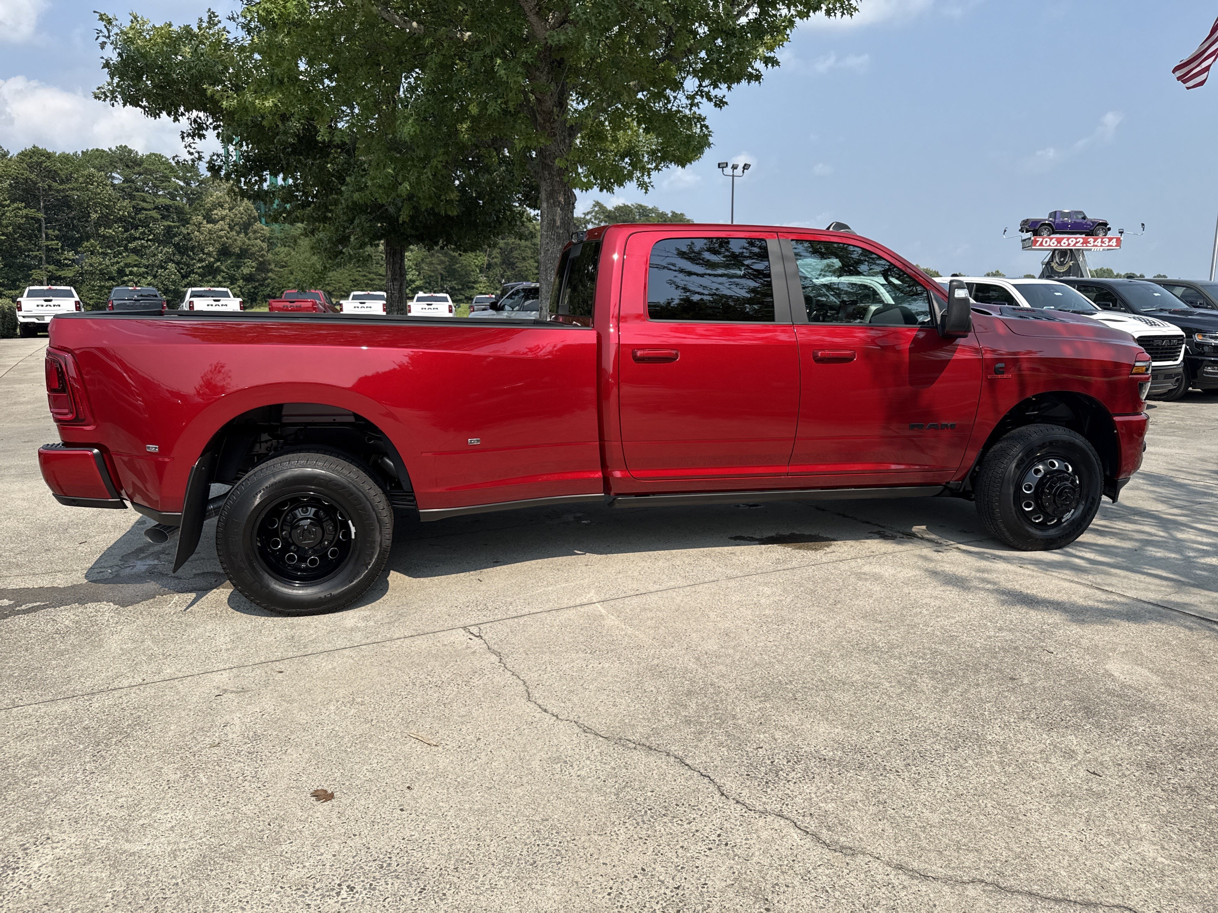 New 2026 Molten Red Pearlcoat RAM Laramie image 8