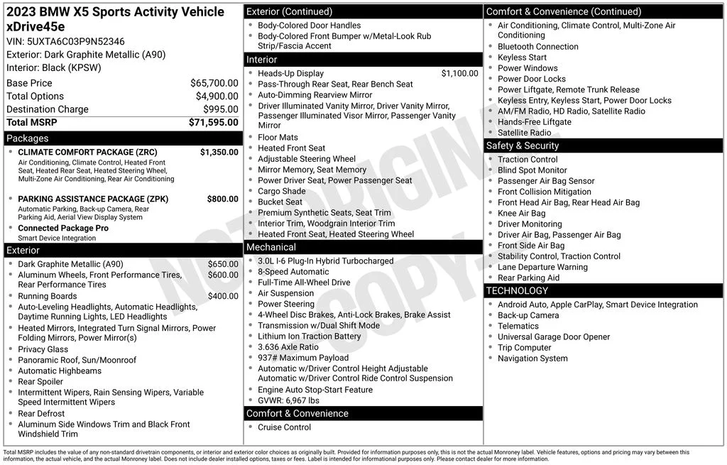 2023 BMW X5 xDrive45e's photo