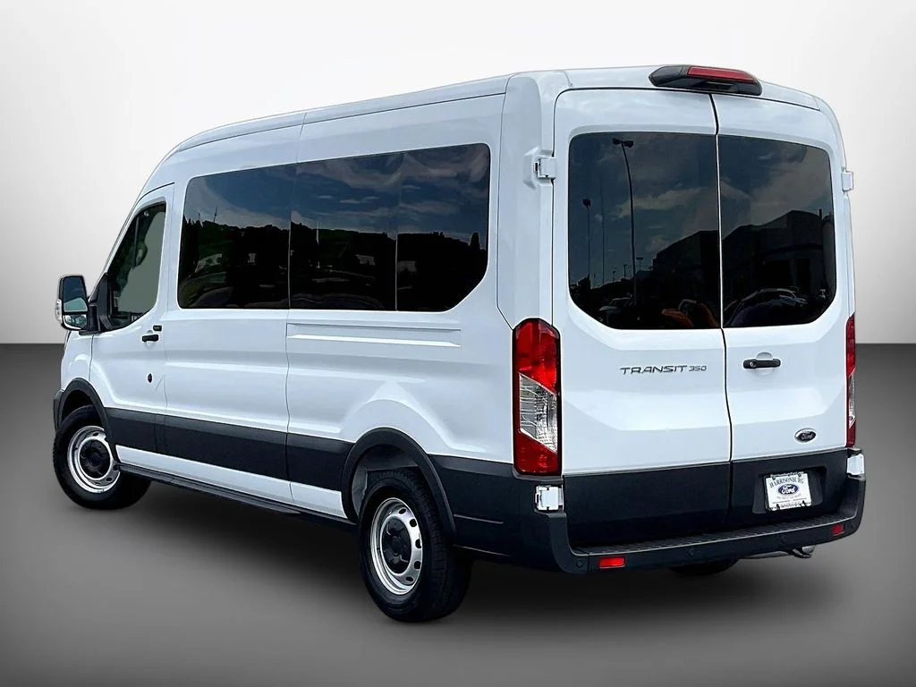 New 2025 Oxford White Ford Passenger Van XL image 3