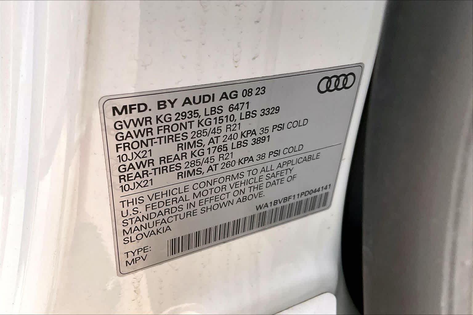Used 2023 Glacier White Metallic Audi Premium Plus image 35