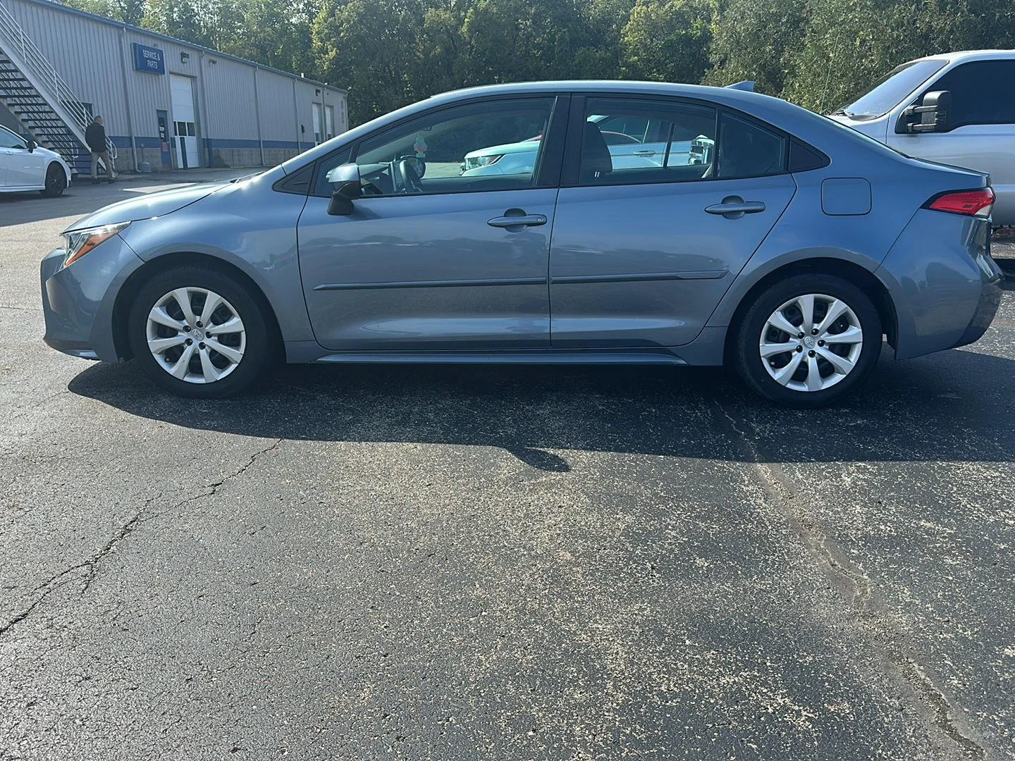 Used 2020 Celestite Gray Metallic Toyota LE image 8