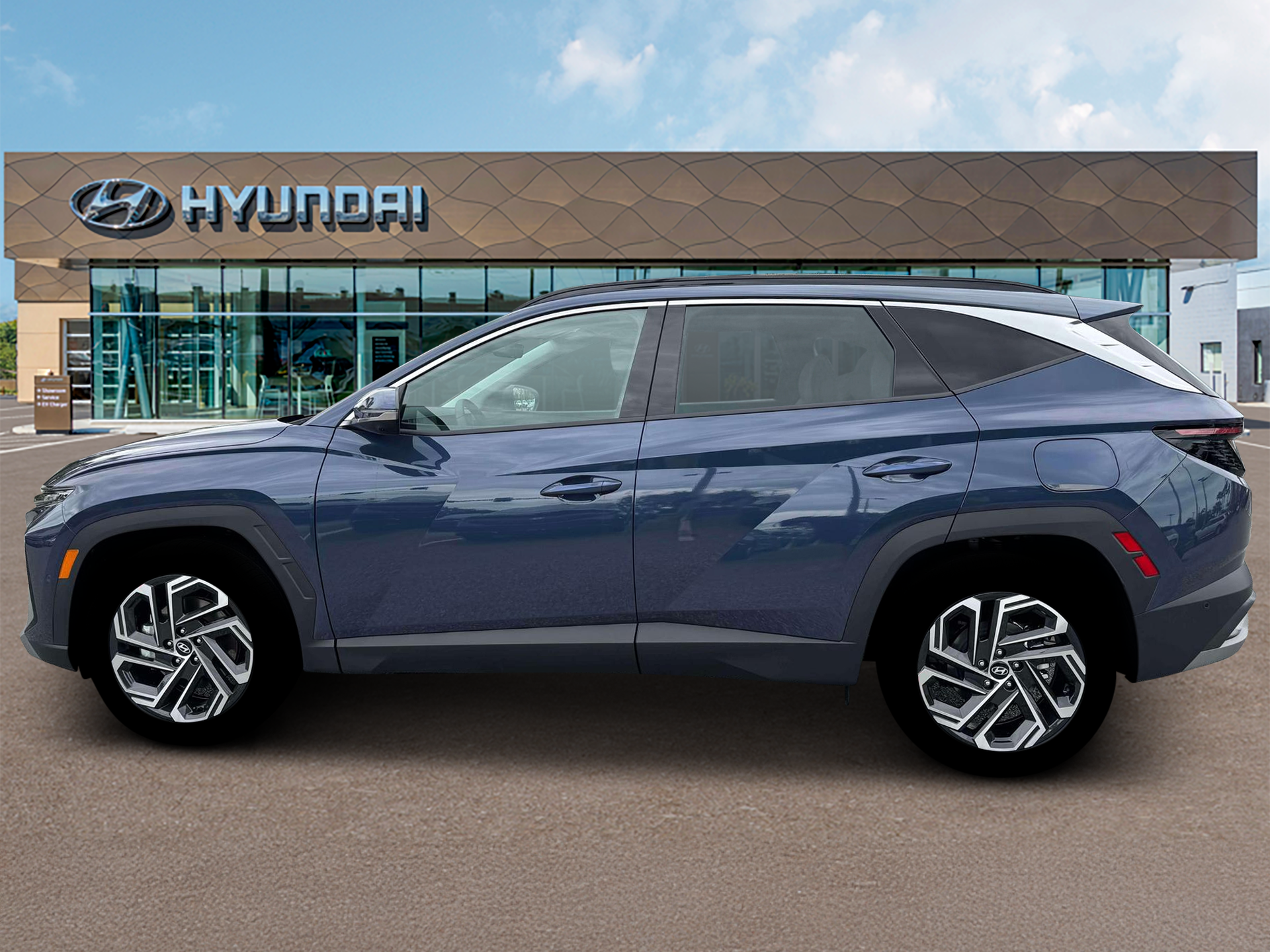 New 2026 Blue Hyundai Limited AWD image 3
