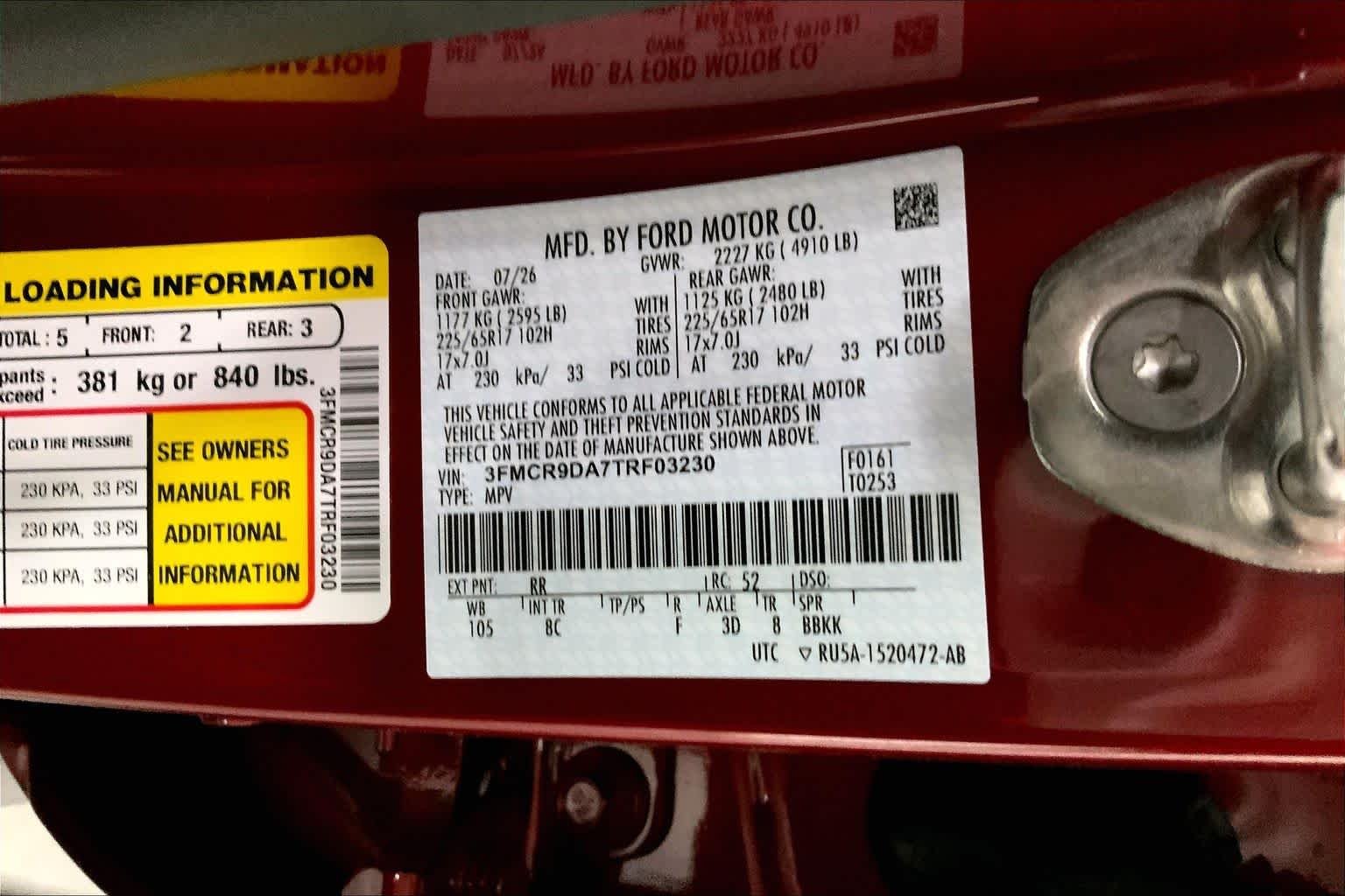 New 2026 Ruby Red Metallic Tinted Clearcoat Ford Badlands® image 20