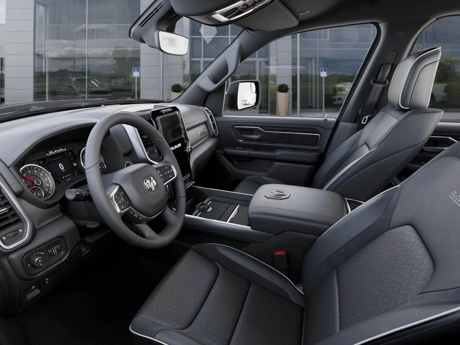 New 2026 Bright White Clear-Coat Exterior Paint RAM Laramie image 48