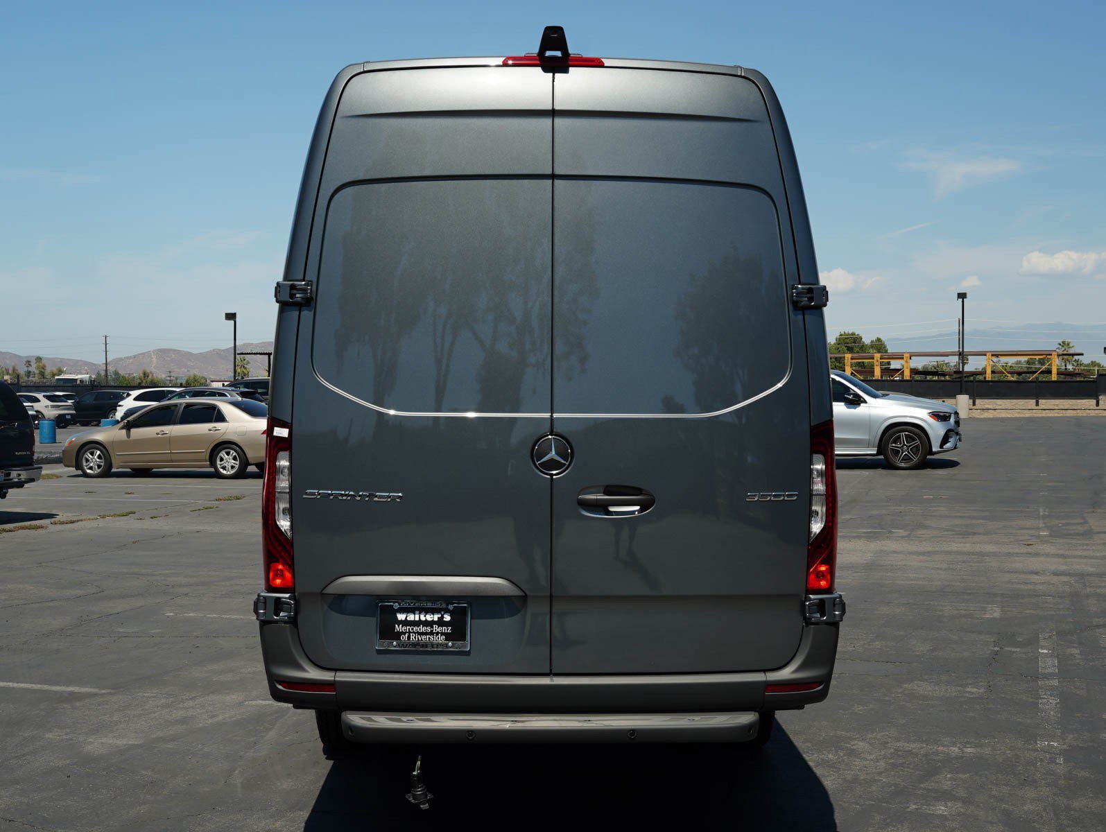 New 2026 Selenite gray metallic Mercedes-Benz 3500 High Roof I4 Diesel HO 170 Extended RWD image 5