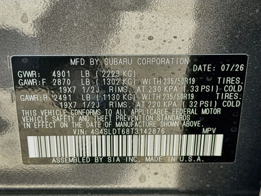 New 2026 Gray Subaru Touring image 45