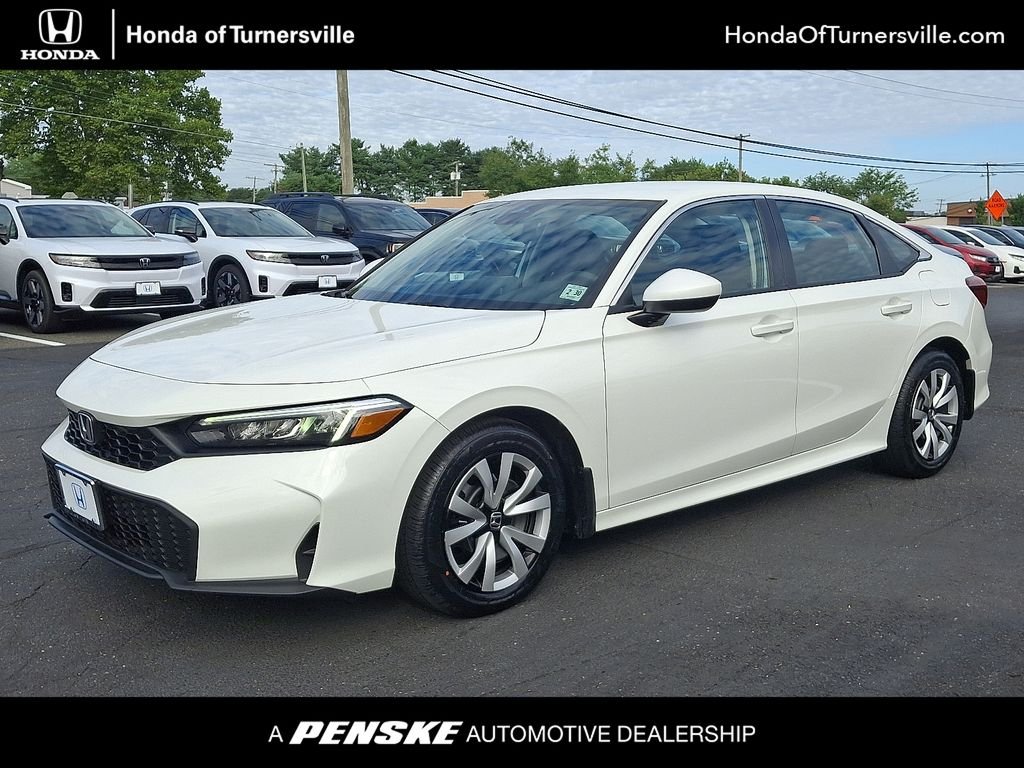 Certified Used 2025 Platinum White Pearl Honda 4D LX image 1