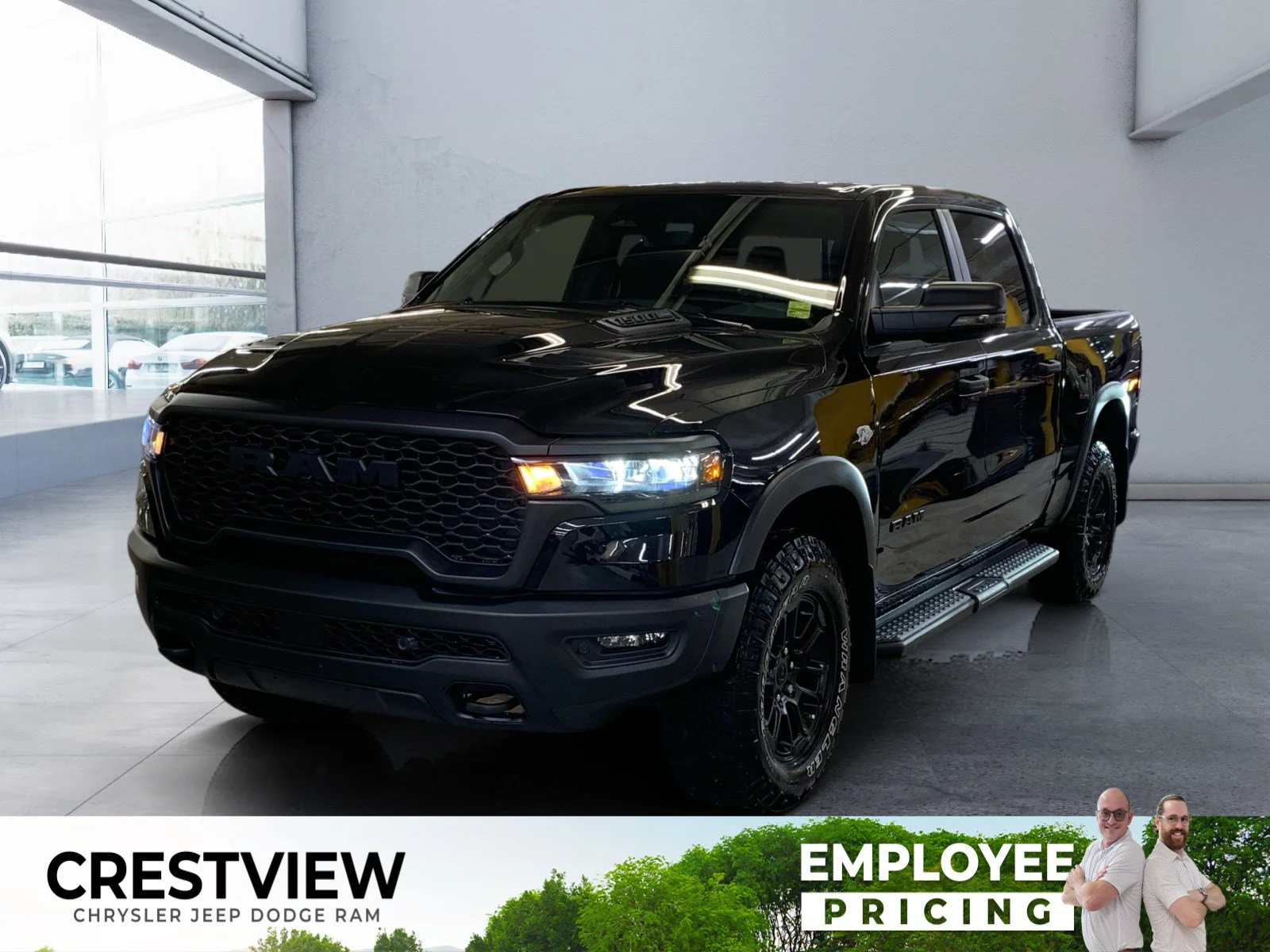 New 2026 Diamond Black Crystal Pearl Ram Rebel image 1