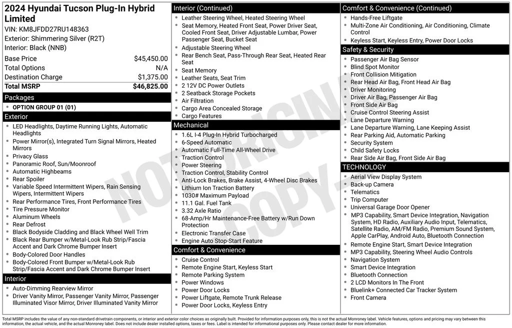 Used 2024 Silver Hyundai Limited image 17