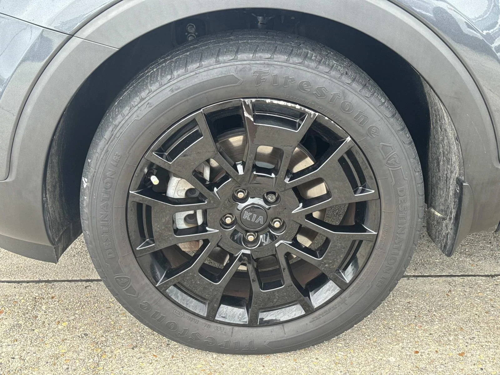 Used 2021 Gravity Grey Kia EX AWD image 4