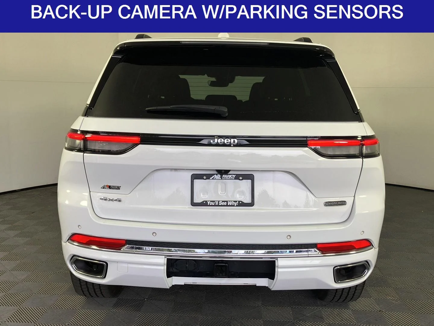 Used 2022 Bright White Clearcoat Jeep Overland image 4