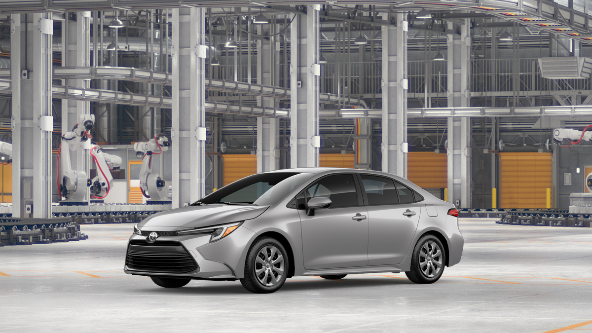 New 2027 Classic Silver Metallic Toyota Hybrid LE image 2