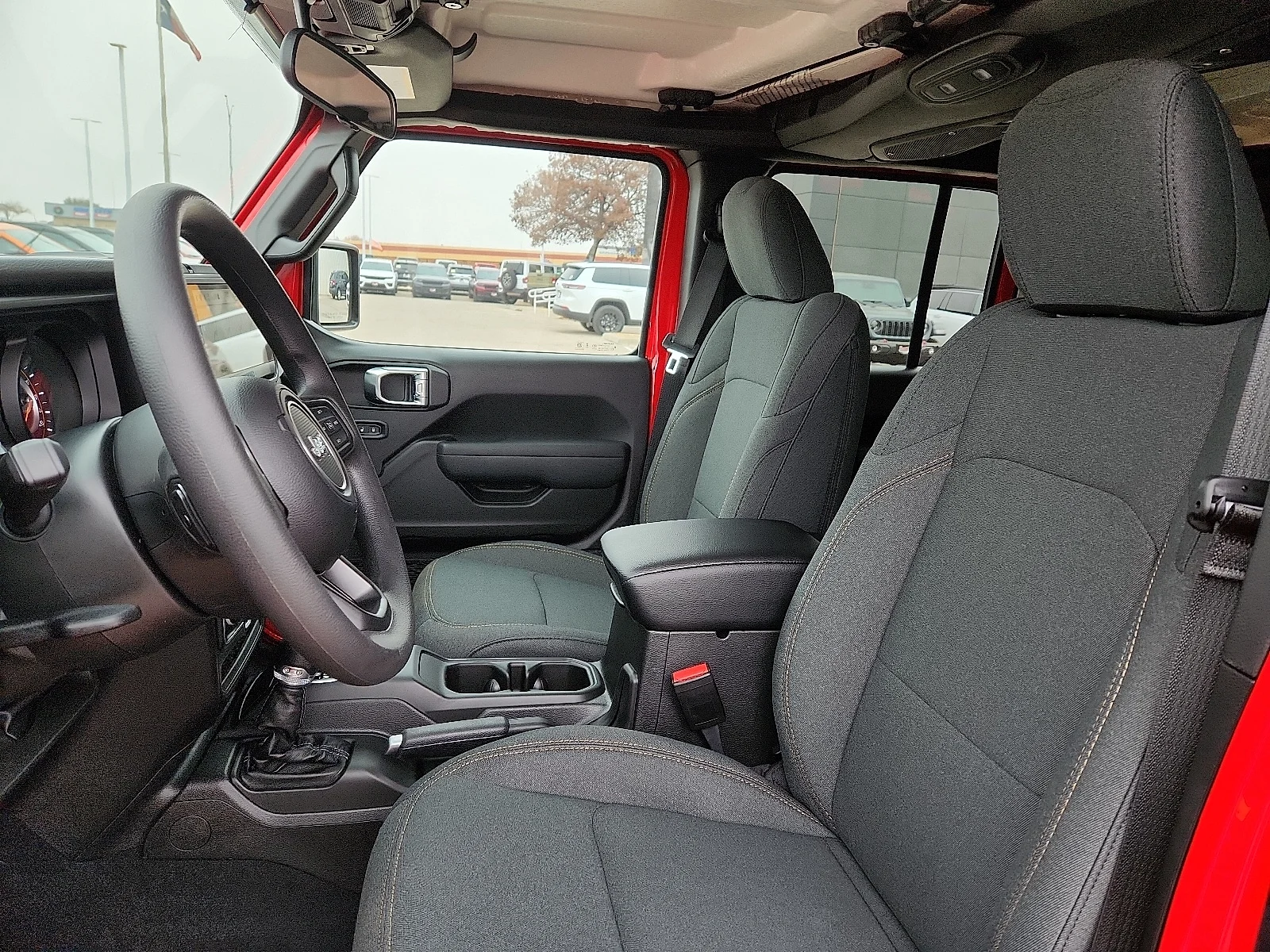 New 2026 Firecracker Red Clear-Coat  Paint Jeep 4-DOOR SPORT image 13