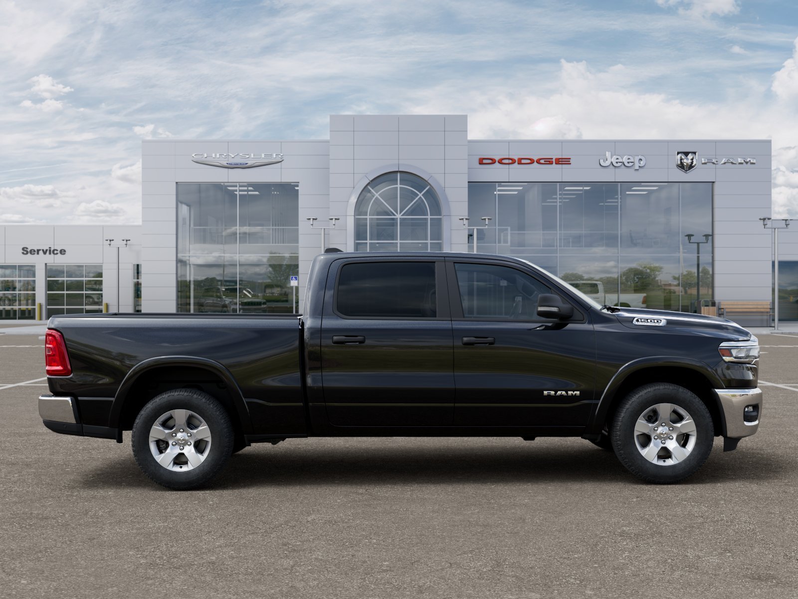 New 2026 Diamond Black Crystal Pearl-Coat Exterior Paint RAM Big Horn image 35