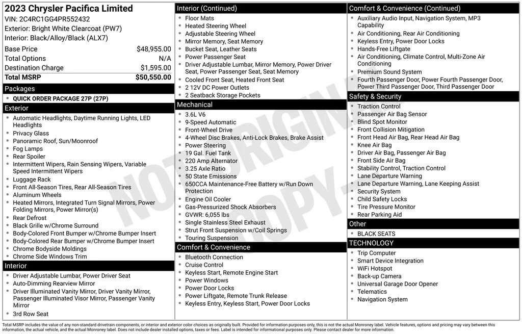 Certified Used 2023 White Chrysler Limited image 6