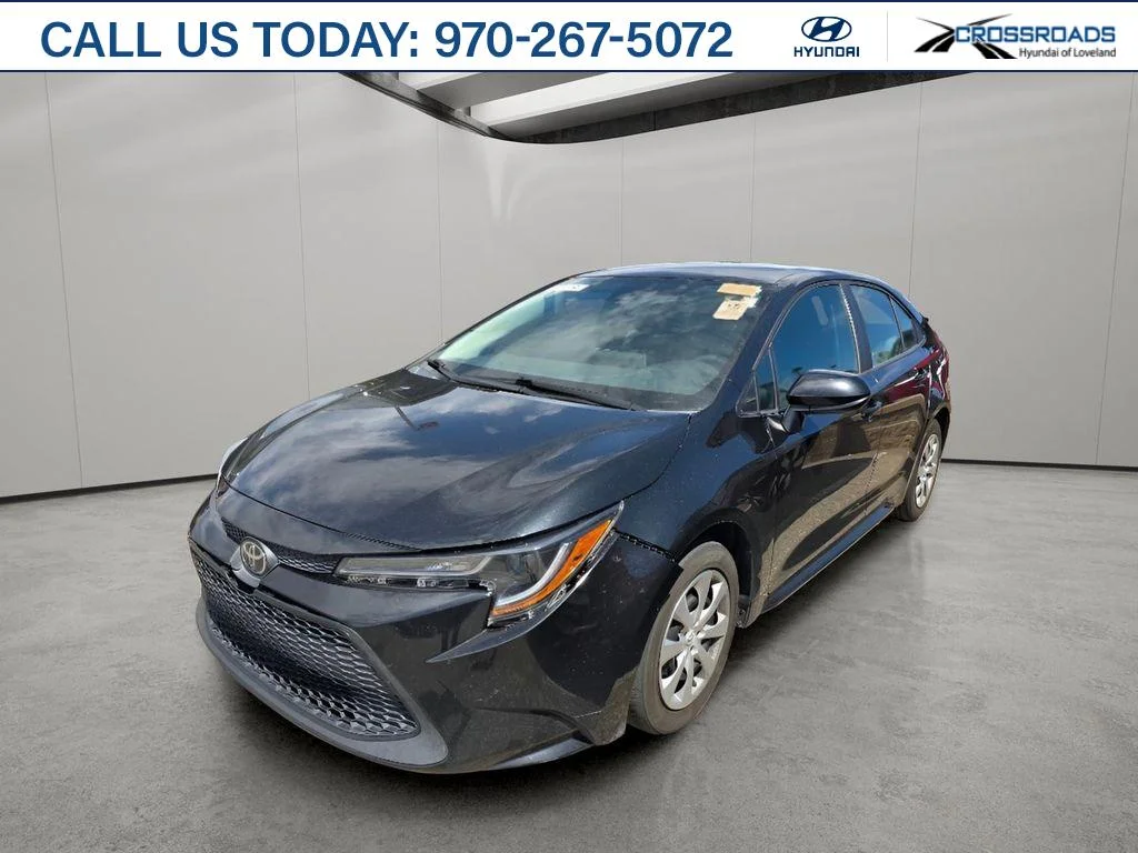 Used 2021 Black Sand Pearl Toyota LE image 1