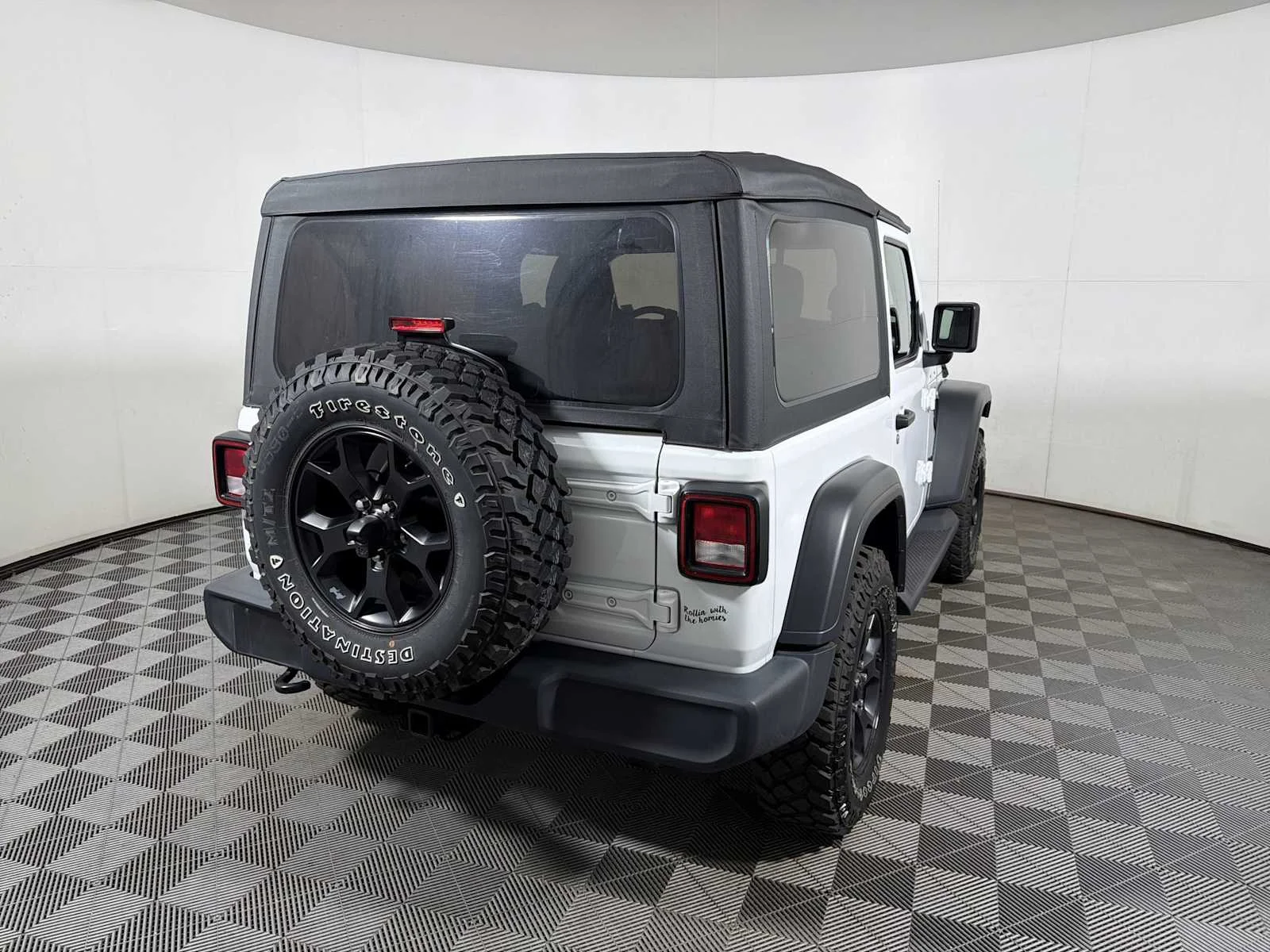 Used 2021 Bright White Clearcoat Jeep Willys image 6